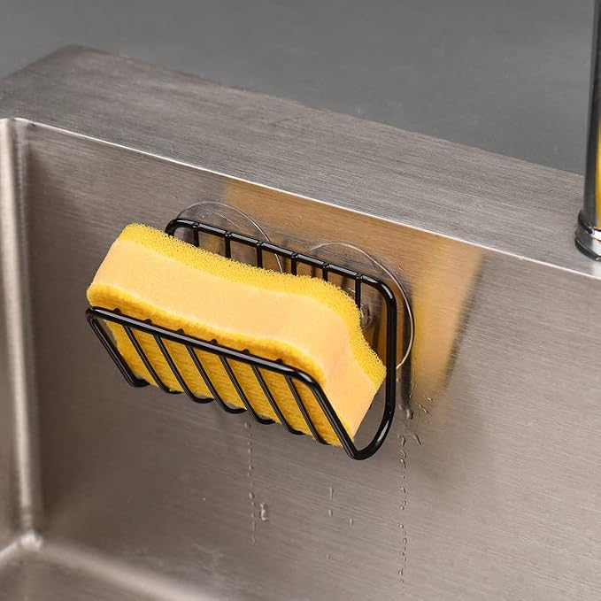 Toplife Sponge Holder for Kitchen Sink, Rust-Proof Suction Cup Sponge Caddy - Image 4