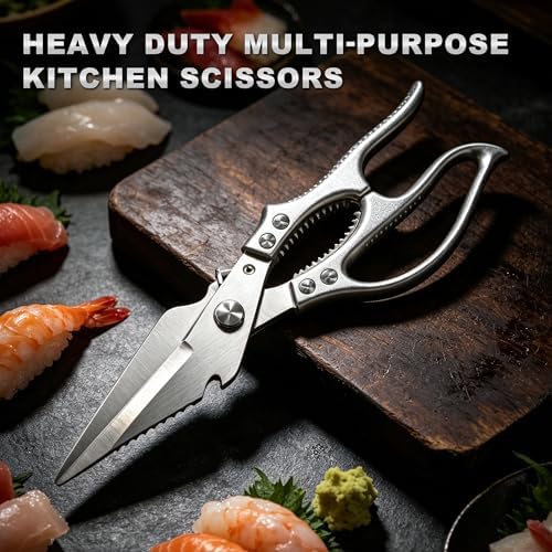 Heavy Duty Kitchen Shears for Food, Kitchen Scissors All Purpose