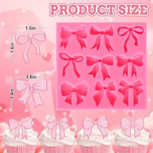 JarThenaAMCS Bow Fondant Silicone Mold