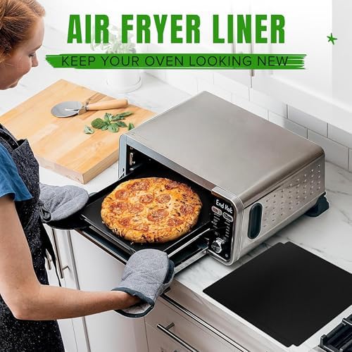 Toaster Oven Liners Reusable for Ninja Air Fryer Bottom Heat Resistant