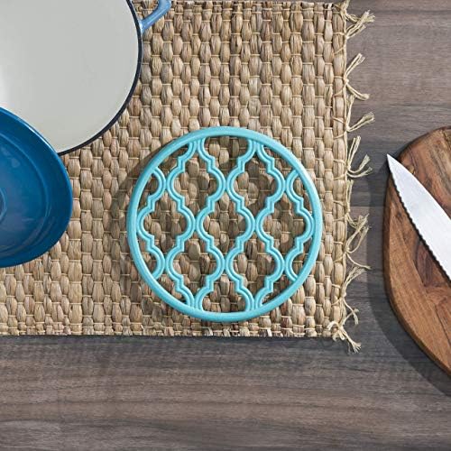Lattice Design Kitchen Trivet For Hot Pans (Turquoise), By Home