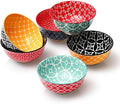 DOWAN 10 oz Small Bowls Set of 6 - Ceramic Ice Cream Bowls, Small