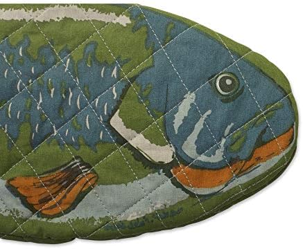 DII Cotton Fish Oven Mitts, Set of 2, 6 x 16.5