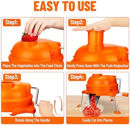 CL003 Dynacube Vegetable Dicer Commercial, 2 PCS Replaceable Blades