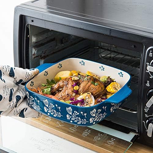 Wisenvoy 9x9 Baking Pan & Casserole Dish Set - 2-Piece Ceramic Square