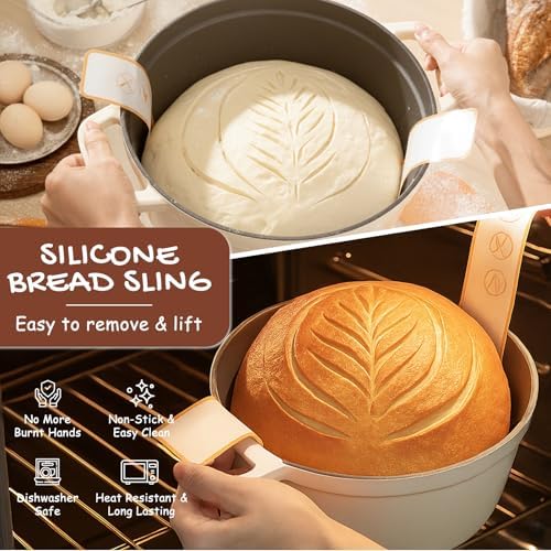 Astercook Sourdough Starter Kit, Round & Oval Banneton Basket