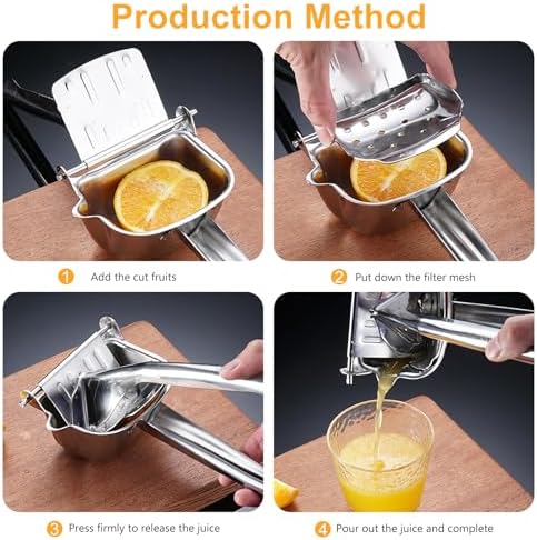Stainless Steel Handheld Manual Juicer