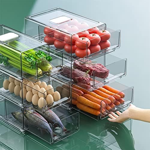 YekouMax Pantry Organizers and Storage Bins, Refrigerator Organizer