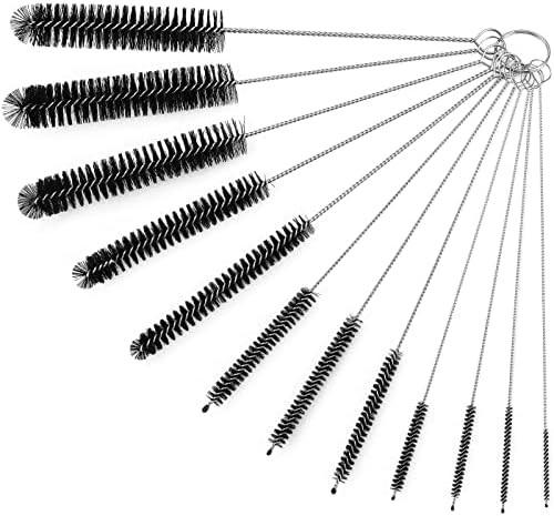 Ixiaoyoo 12 Pcs Straw Cleaner Brushes Set, 8.2 Inch Nylon Cleaning