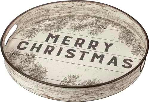 Primitives by Kathy Decorative Tray - Merry Christmas Sentiment on a