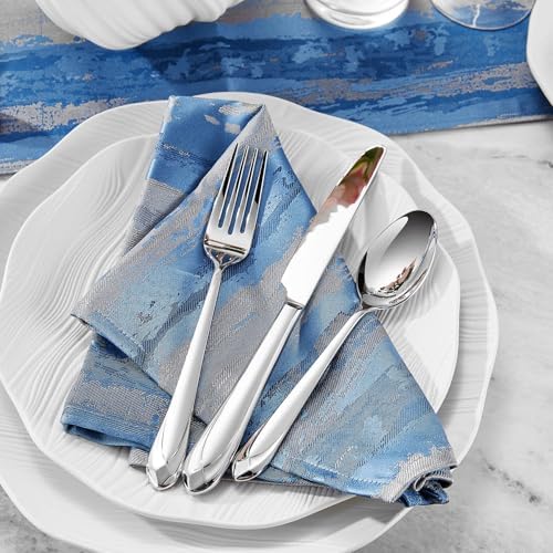 KEAWELL Premium Astra 20/45/65-Piece Silverware Set (65, Silver)