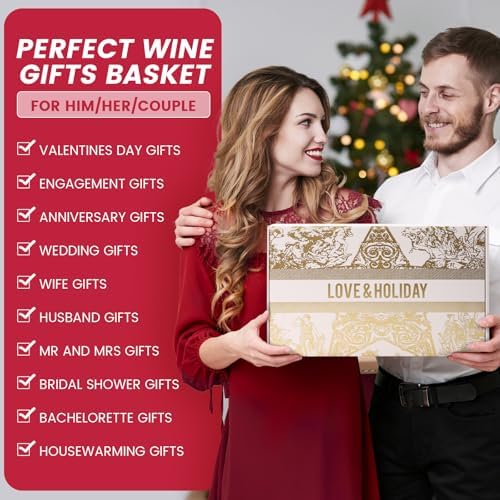 Bridal Shower Couples Gift Set, Wedding Wine Tumblers & Tote Bag