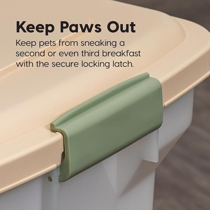 IRIS USA Airtight Dog Food Storage Container, WeatherPro, Removable Wheels - Image 9