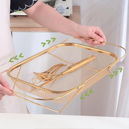 CHICIRIS Over The Sink Colander Strainer Fine Mesh Basket Stainless