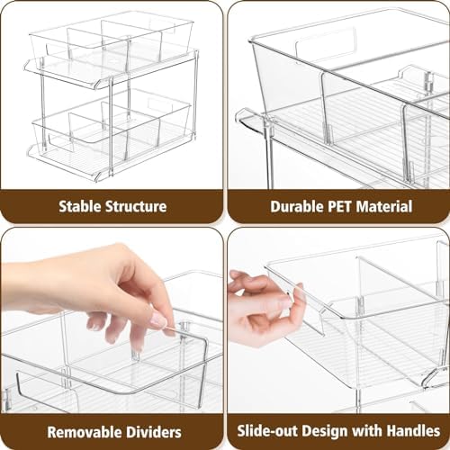 Fabspace 2-Tier Under Sink Organizers, 2 Packs
