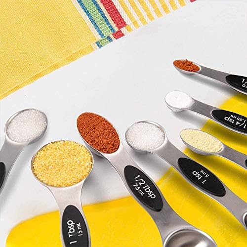 Warmheart Measuring Cups and Magnetic Measuring Spoons Set, Stainless