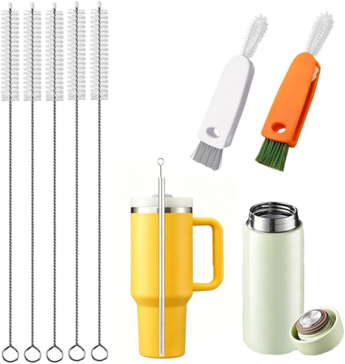 6-in-1 Bottle Cleaning Brush Set, Multi-functional Cup Brush with Long