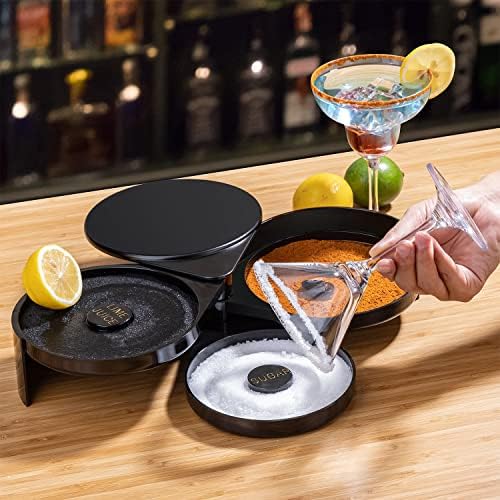 Margarita Salt Rimmer Set, 3-Tier Cocktail Rimmer, Bar Accessories