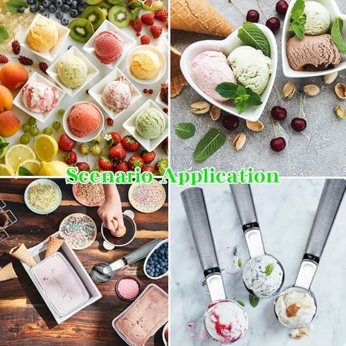 Ice cream scoop, a portable stainless steel ice cream scoop with