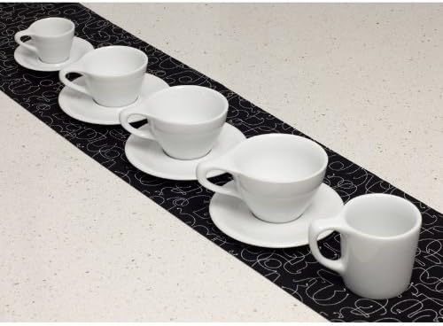 notNeutral Lino Porcelain Cup & Saucer Large Latte 12 oz