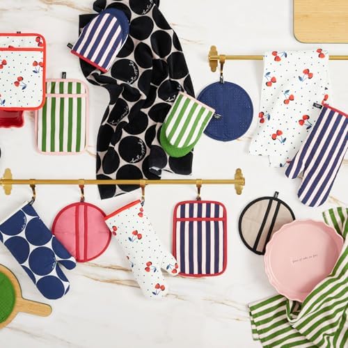 kate spade new york Botanical Stripe Kitchen Towels 4-Pack Set