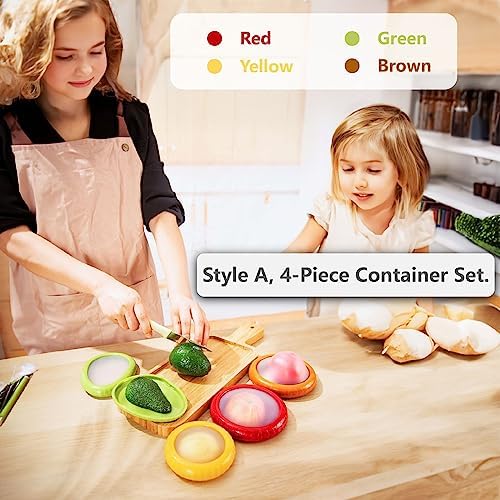 SOOPLEU Avocado & Onion Storage Holder, 4Pcs