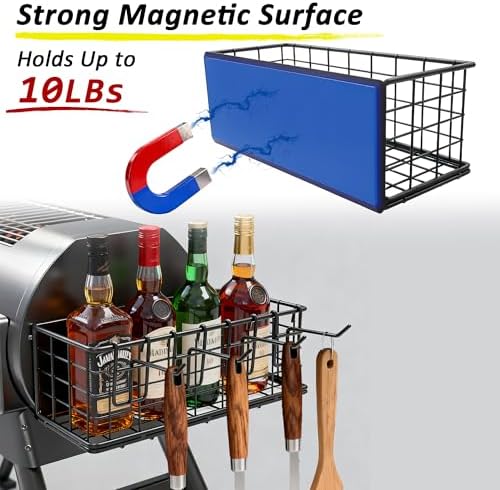 Heavy Duty Magnetic Storage Basket, 5KG Load-Bearing