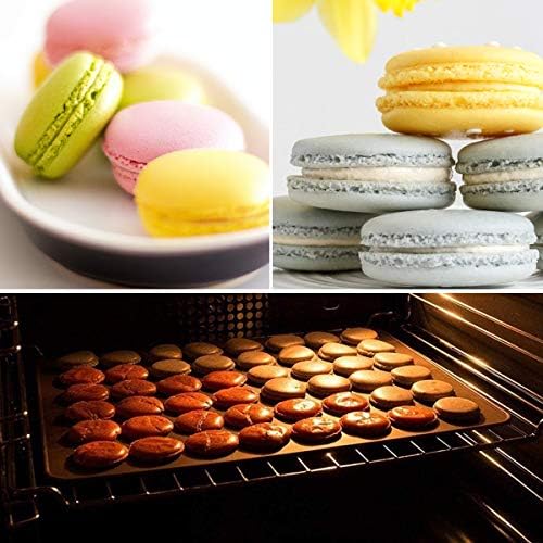Silicone Macaron Baking Mats, 2 Non-Stick Silicone Baking Mats, Food