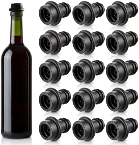 15pcs Vacuvin Wine Stoppers,Silicone Wine Bottle Vacuum Stopper
