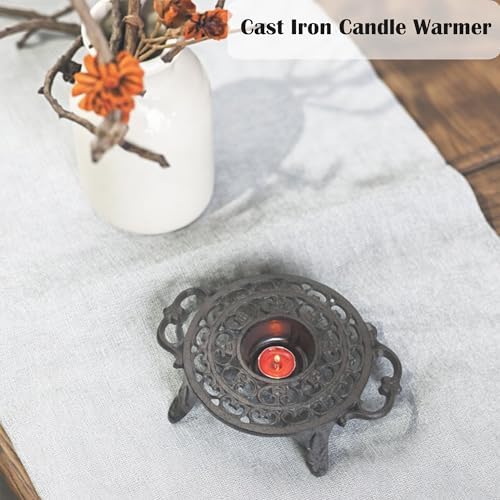 Cast Iron Teapot Warmer with Candle, Tea Pot Holder