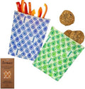 BeeBAGZ Beeswax Wrap Storage Bags, 2-Pack, 8.5 x 6.5-Inch