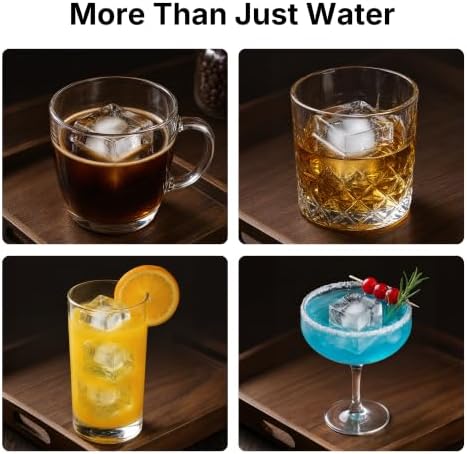 Silicone Ice Cube Tray with Lid, 2 Pack Ice Cube Trays for Freezer
