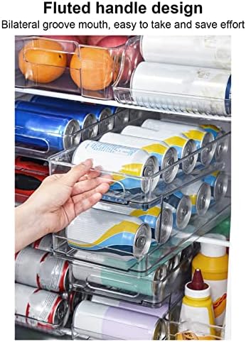Tyenaza Can Organizer, Stackable Drink Soda Can Holder Rack PET