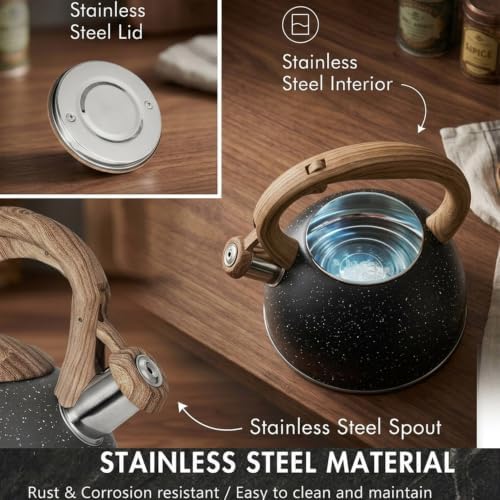 3.1QT Stainless Steel Whistling Tea Kettle