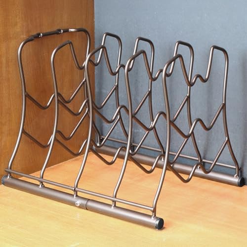 Deco Brothers Pan Organizer Rack, Bronze