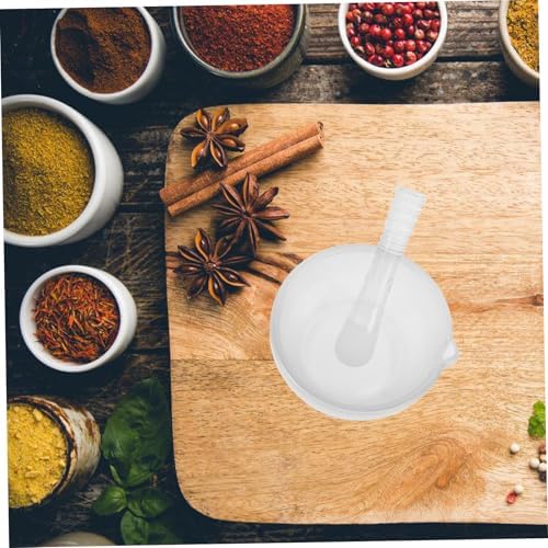 Glass Bowl with Pestle Set, 75ml Laboratory and Kitchen Grinder