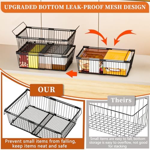 Large Freezer Organizer Bins for 10 to 20 Cu.Ft,Leak-Proof Bottom,3