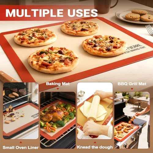 Silicone Baking Mat Set by PrettyCare