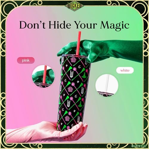 Dragon Glassware x Wicked Stainless Steel Tumbler with Straw, 24 oz