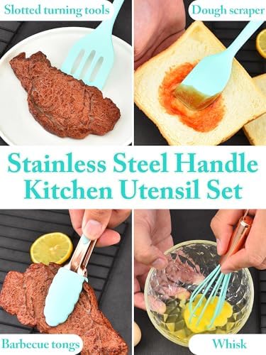 5-Piece Mini Silicone Kitchen Utensil Set