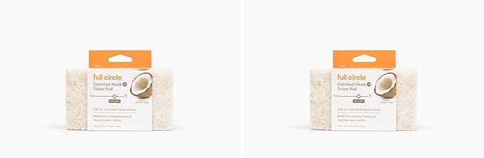 Full Circle Beachy Clean Coconut Sponge, Scour Pads by FULLCIRCLE