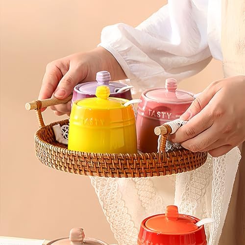 Salt Pot, Solid Color Porcelain Sugar Pot, For Coffee Bar, Sugar Bowl