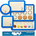 Silicone Baking Mat Set of 5, Blue