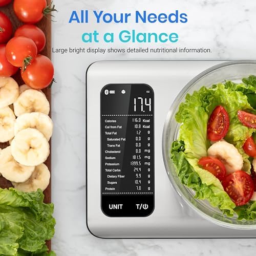Etekcity Food Kitchen Scale with Nutritional Calculator, Smart App
