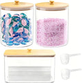 HomePekite Glass Laundry Pods Container & Dryer Sheet Holder, 2+1 Pack