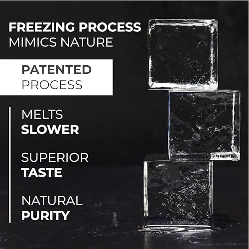 True Cubes Crystal Clear Ice Cube Maker, 4 Large 2"x2"x2" Ice Cubes
