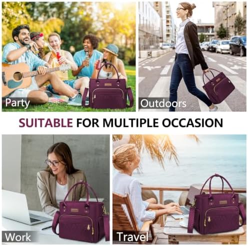 MIYCOO Insulated Lunch Bag Women, Large Tote Lunch Box for Work, 18L