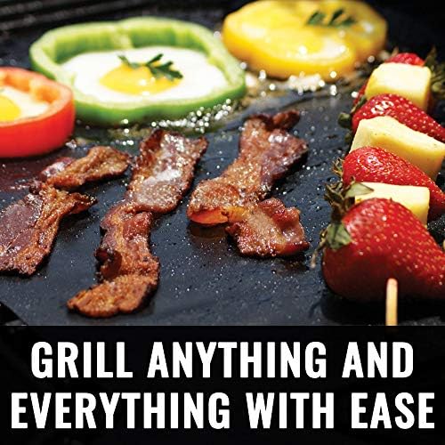 Grillaholics Reusable Non-Stick Grill Mats for Outdoor Grill | Set of