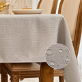BALCONY & FALCON Rectangle Table Cloth Waterproof Beige 118"x57"