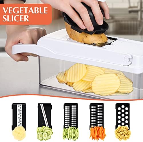 KEOUKE Vegetable Chopper Mandoline Slicer, 16-in-1